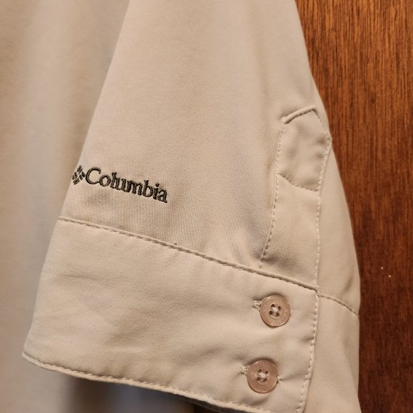 Columbia 3/4 Sleeve Button Down Shirt - Women's - Fossil - Small - Picture 3 of 8